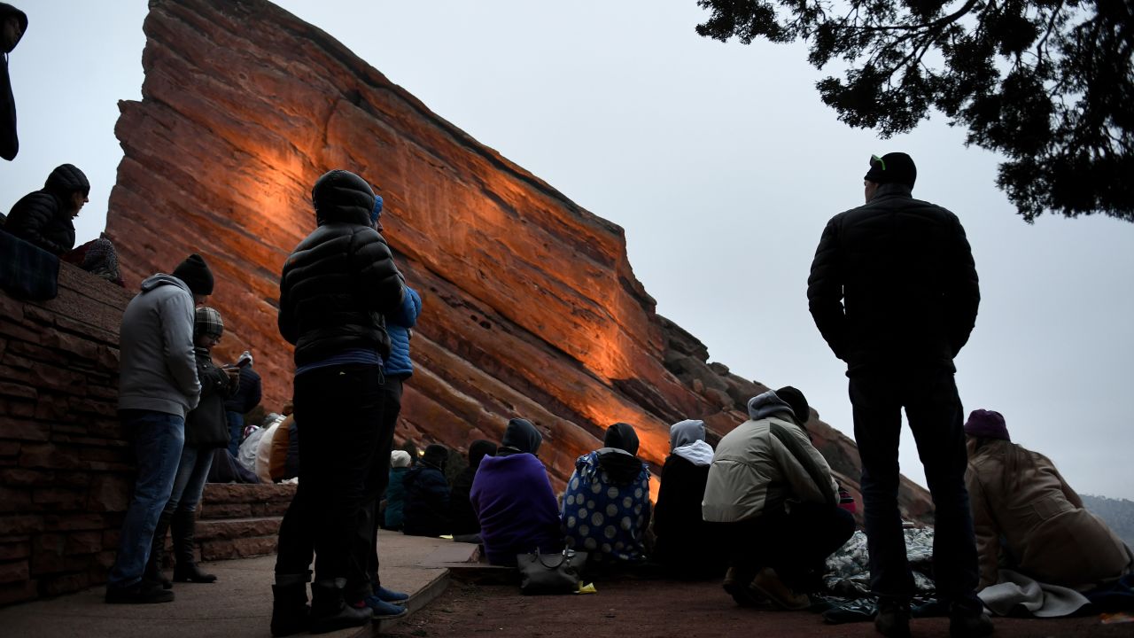 <strong>Easter. </strong>Christians celebrate the resurrection of Jesus close to the start of spring (in the temperate zones of the Northern Hemisphere, at any rate). Here, worshipers gather for Easter sunrise service at Red Rocks Amphitheatre in Morrison, Colorado on April 1, 2018.