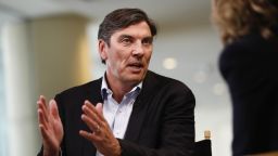 Tim Armstrong, chief executive officer of Oath Inc., speaks during a Bloomberg Television interview at the Milken Institute Global Conference in Beverly Hills, California, U.S., on Monday, April 30, 2018. The conference brings together leaders in business, government, technology, philanthropy, academia, and the media to discuss actionable and collaborative solutions to some of the most important questions of our time. Photographer: Patrick T. Fallon/Bloomberg via Getty Images