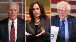Biden, Harris and Sanders