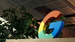 BERLIN, GERMANY - JANUARY 22: A "G" sign is on display during the press tour before the festive opening of the Berlin representation of Google Germany on January 22, 2019 in Berlin, Germany. The official opening will take place tonight with Berlin Mayor Michael Mueller. (Photo by Carsten Koall/Getty Images)