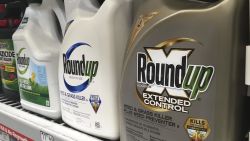 In this Sunday, Feb. 24, 2019 photo, containers of Roundup are displayed on a store shelf in San Francisco. A jury in federal court in San Francisco will decide whether Roundup weed killer caused a California man's cancer in a trial starting Monday, Feb. 25 that plaintiffs' attorneys say could help determine the fate of hundreds of similar lawsuits. Edwin Hardeman, 70, is the second plaintiff to go to trial of thousands around the country who claim agribusiness giant Monsanto's weed killer causes cancer. (AP Photo/Haven Daley)