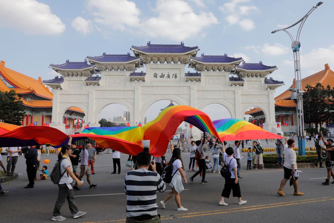 Taipei's Pride parade is tthe biggest in Asia.
