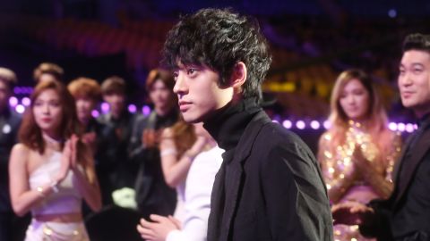 Jung Joon-Young seen at an awards show in 2014. 