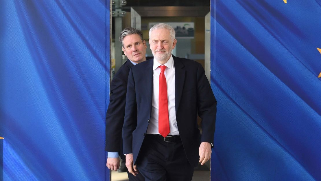 Labour leader Jeremy Corbyn (right) and shadow Brexit secretary Sir Kier Starmer.