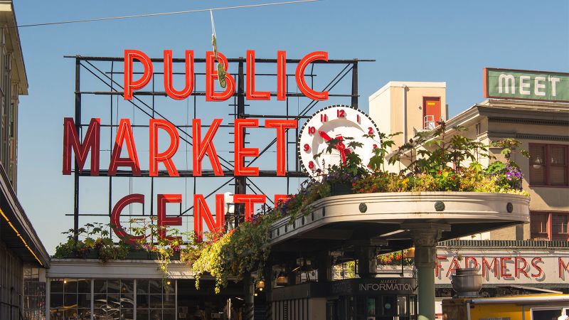 Pike Place Market What To Do At Seattle S Popular Gathering Spot CNN   190321132838 Pike Place Market Sign 