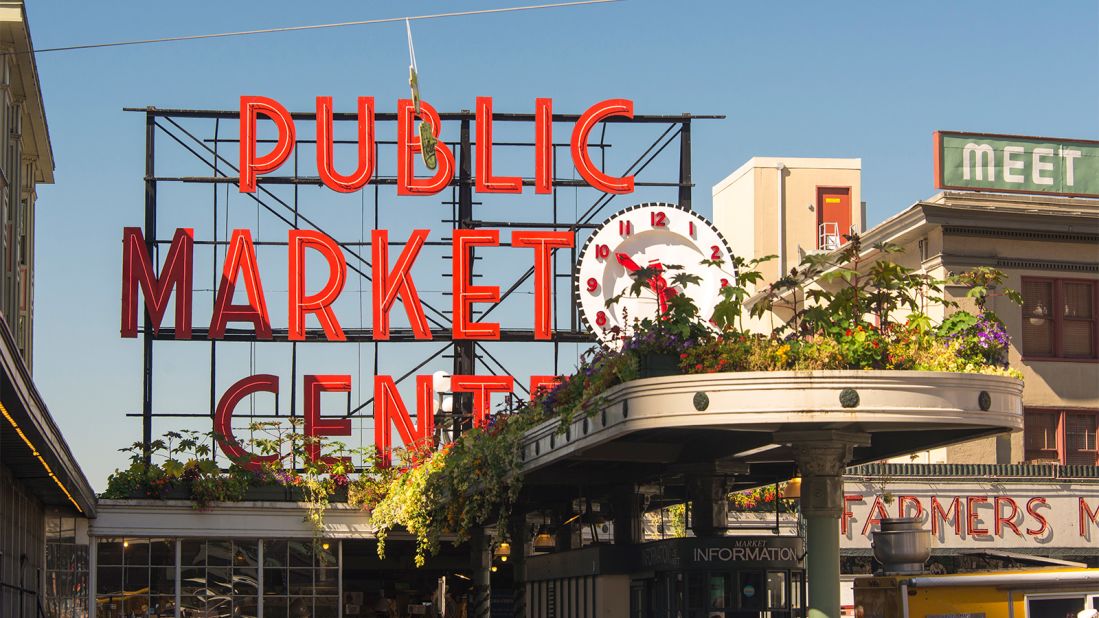 <strong>Pike Place Market:</strong> Seattle's iconic landmark isn't just a tourist attraction -- it's still a hub for locals. Click through CNN Travel's gallery for more photos of the market and other nearby points of interest: