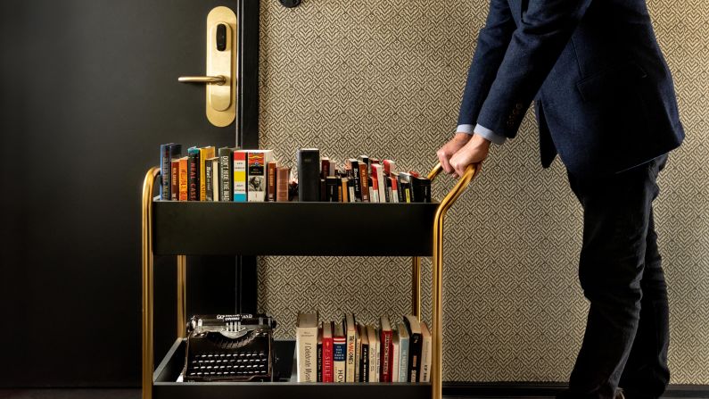 <strong>The Beats move into a fancy hotel.</strong> City Lights curated a collection of books for the new Hotel Emblem, which includes design elements from the Beat Generation. 