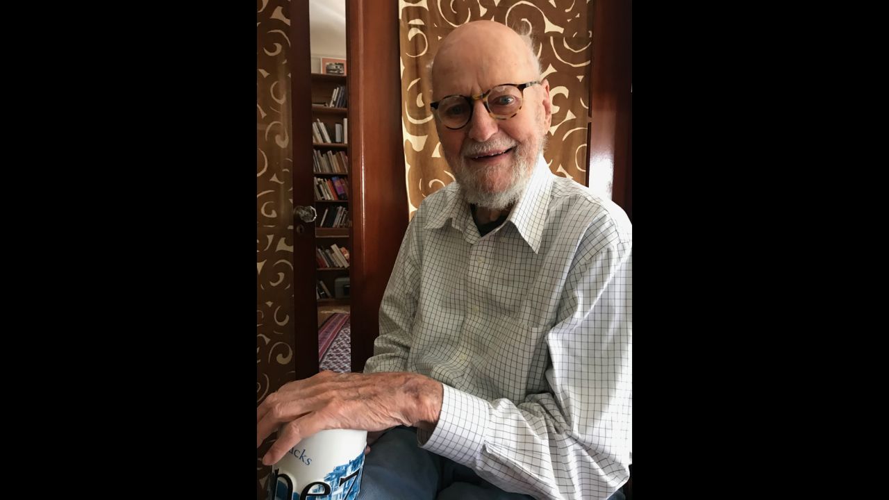 Lawrence Ferlinghetti, shown recently at home, turns 100 on March 24, 2019. 