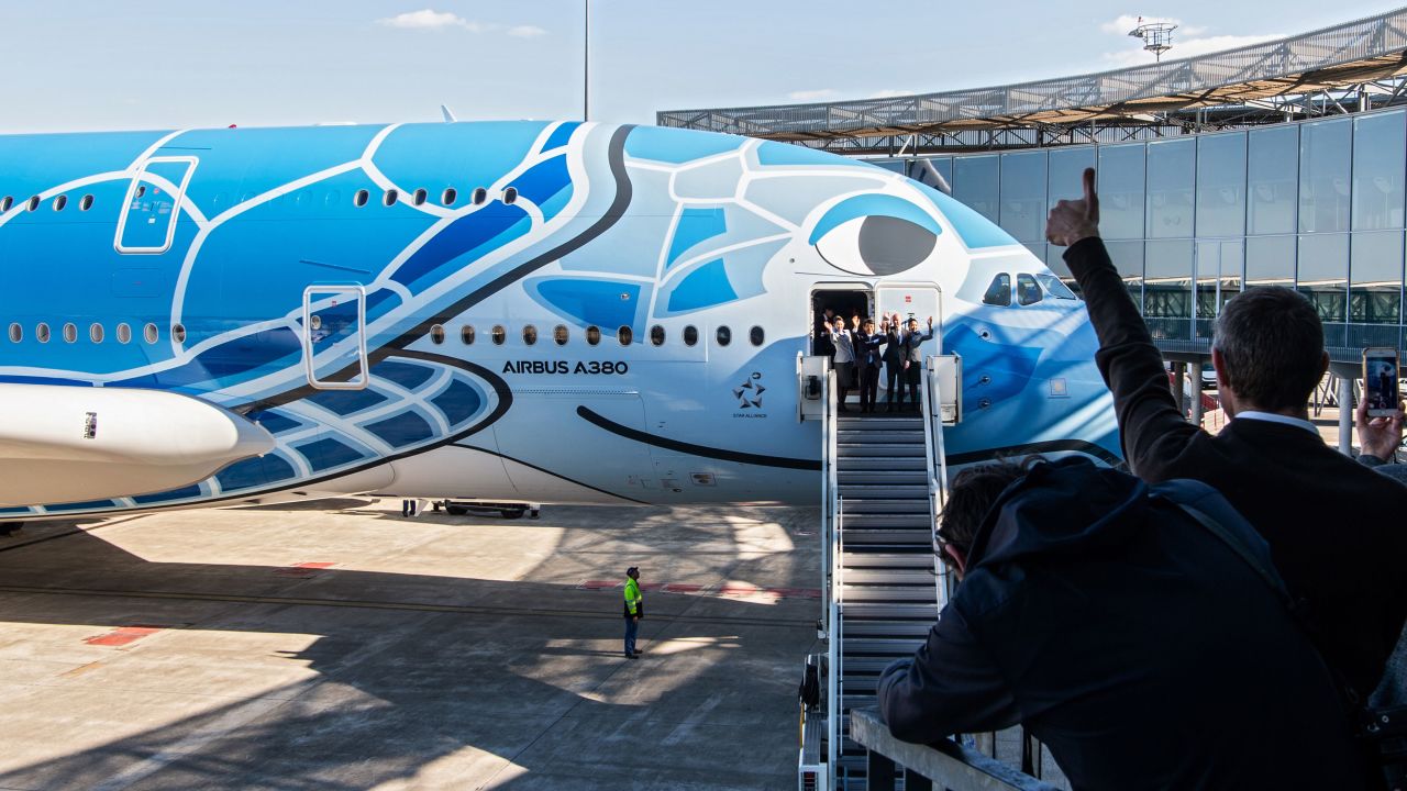 <strong>Flying turtle:</strong> With the arrival of the turtle, ANA becomes the 15th airline to operate the A380.