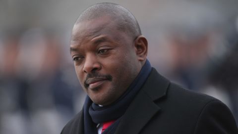 Burundi President Pierre Nkurunziza, here in 2012, is in his third term in office after facing large protests.