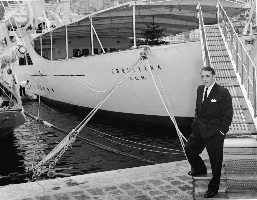 <strong>Aristotle Onassis:</strong> The Greek shipping magnate Aristotle "Ari" Onassis (pictured here) bought the vessel in 1954 and named it after his daughter Christina.