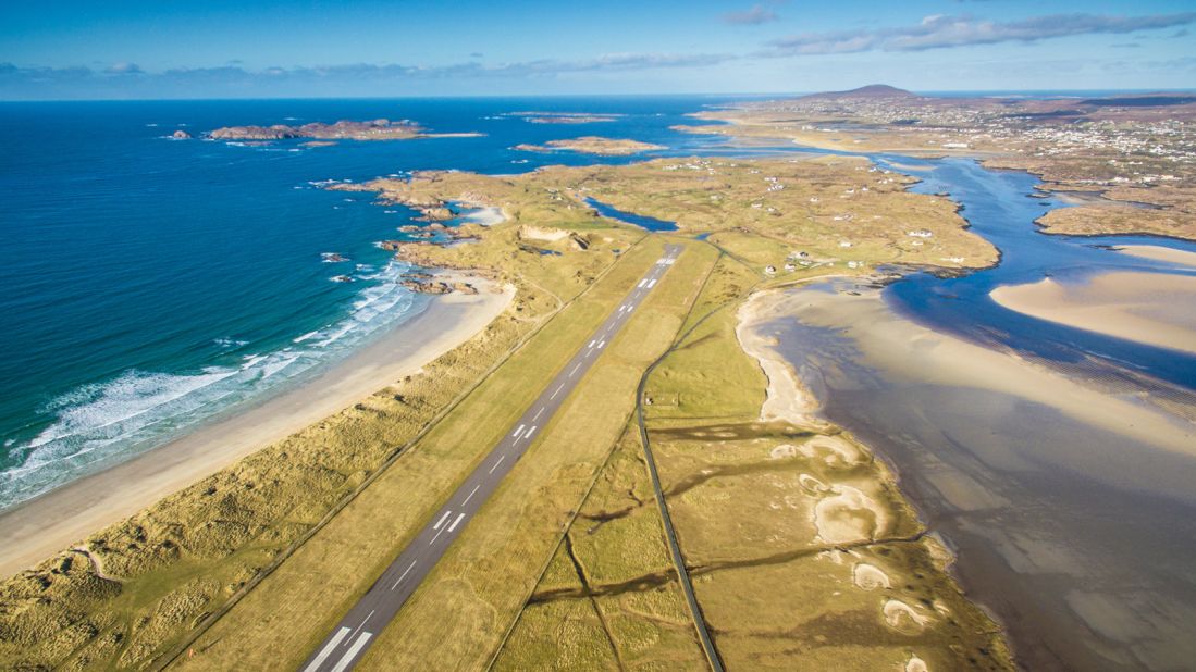 <strong>1. Donegal Airport, Ireland: </strong>Located on Ireland's northwest Atlantic coast, Donegal Airport claimed the top spot for the third year in a row. Steve O'Culain, the airport's chairman, said, "When they can, we hope more travelers will come and share this beautiful part of the world with us, located in the Gaelic-speaking Donegal Gaeltacht on the Wild Atlantic Way."