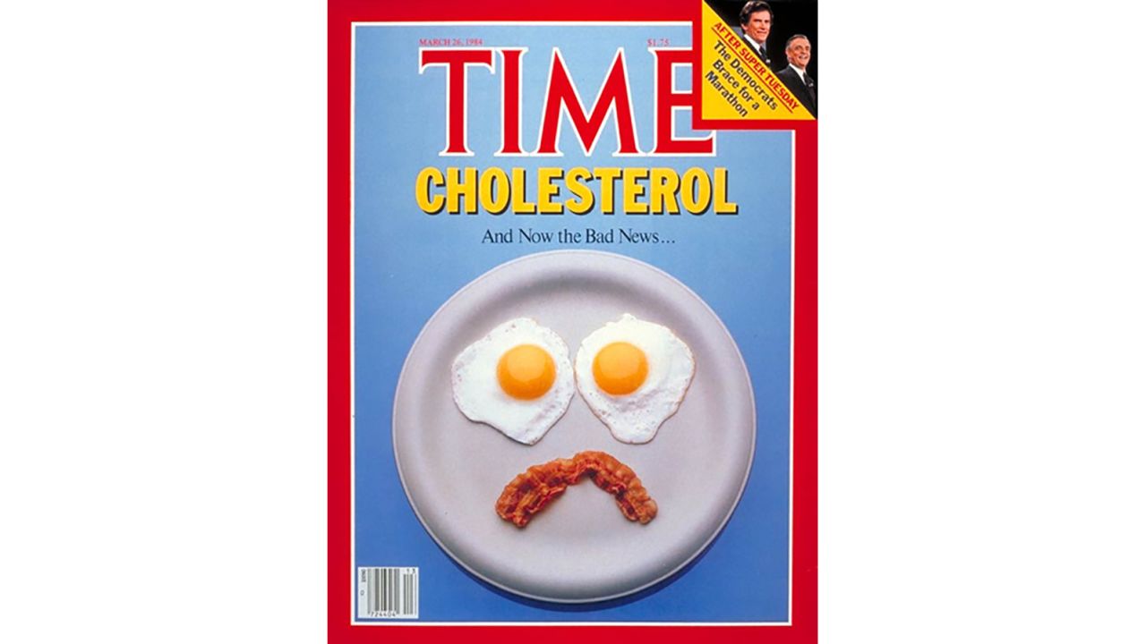 Time magazine made its own statement on the egg debate with this disappointed face.