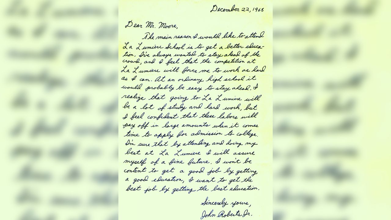 John Roberts La Lumiere letter