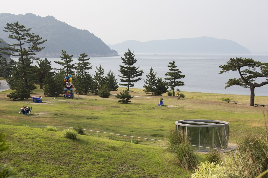 Naoshima Island is home to beautiful displays of outdoor art.