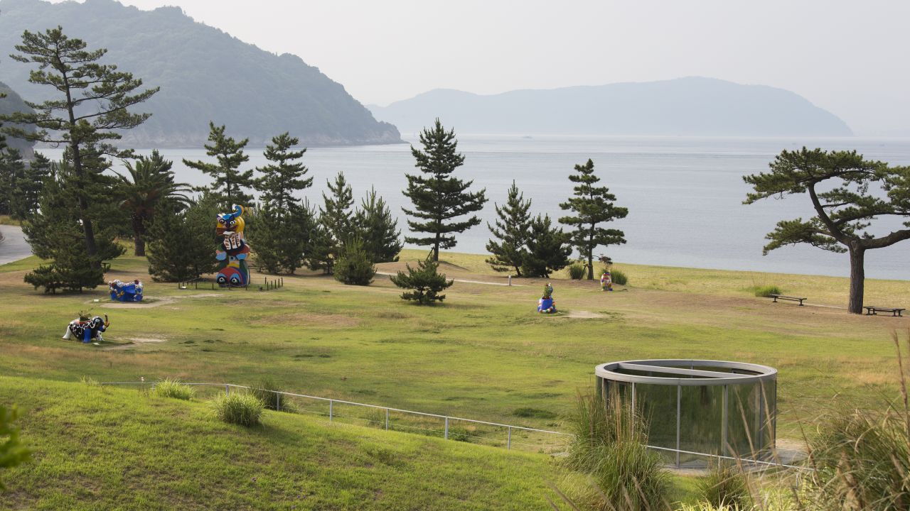 Naoshima Island is home to beautiful displays of outdoor art. 