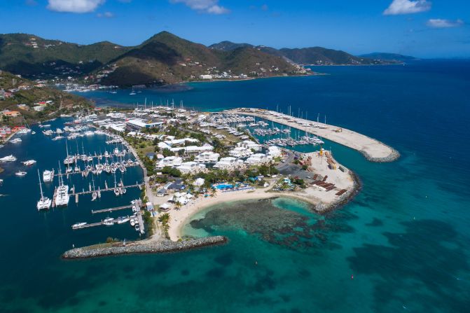 The Nanny Cay Marina is host to the BVI Spring Regatta.