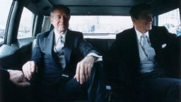 20th January 1981:  Outgoing US President Jimmy Carter (L) sits with president-elect Ronald Reagan in the back of a limousine en route to Reagan's Presidential Inauguration Ceremony, Washington, DC.  (Photo by Ronald Reagan Library/Getty Images)