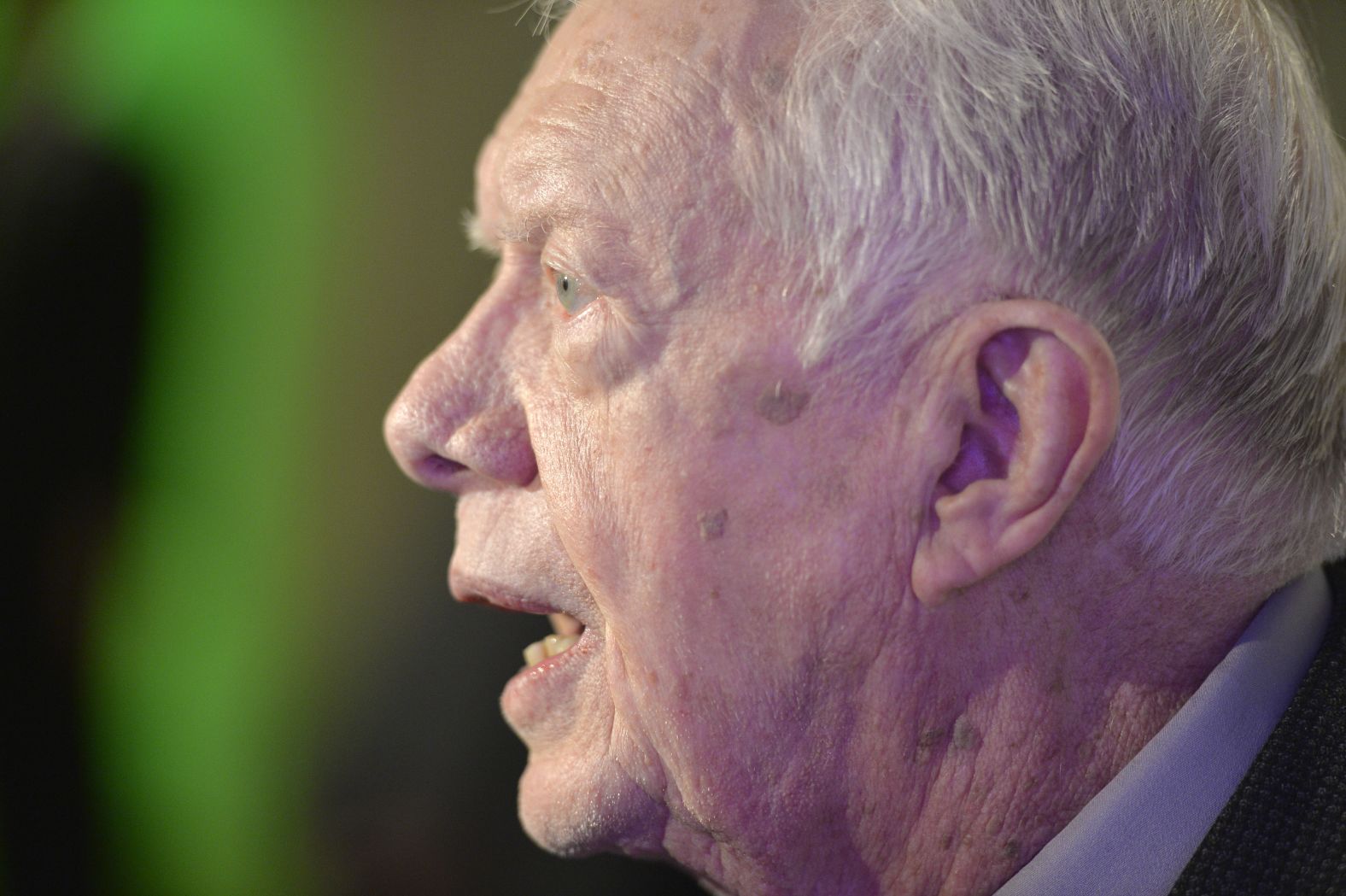 Carter talks with reporters in Chicago at a signing for his book "A Call to Action: Women, Religion, Violence and Power" in March 2014. In the book, Carter argues that the abuse and subjugation of women and girls is one of the biggest challenges the world faces.