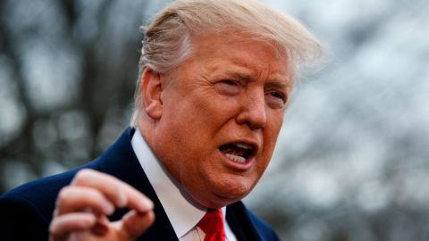 President Donald Trump talks with reporters before boarding Marine One on the South Lawn of the White House, Friday, March 22, 2019, in Washington. (AP Photo/Evan Vucci)