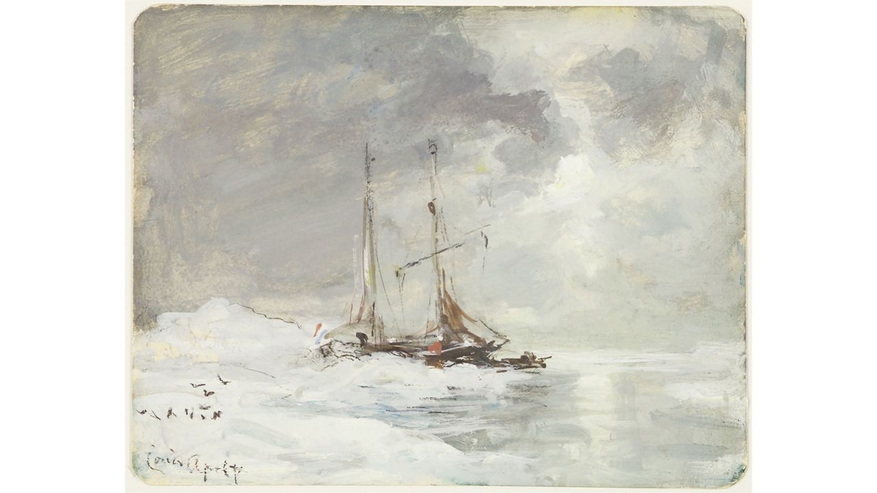 <strong>Arctic images</strong>: Dutch seafarer Louis Apol produced pictures depicting the treacherous conditions in the Arctic.