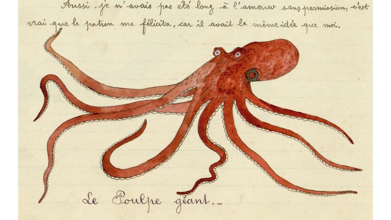 <strong>Sketches from the sea:</strong> French fisherman Paul-Emile Pajot was known for his intricate and spectacular sketches of marine life and people.