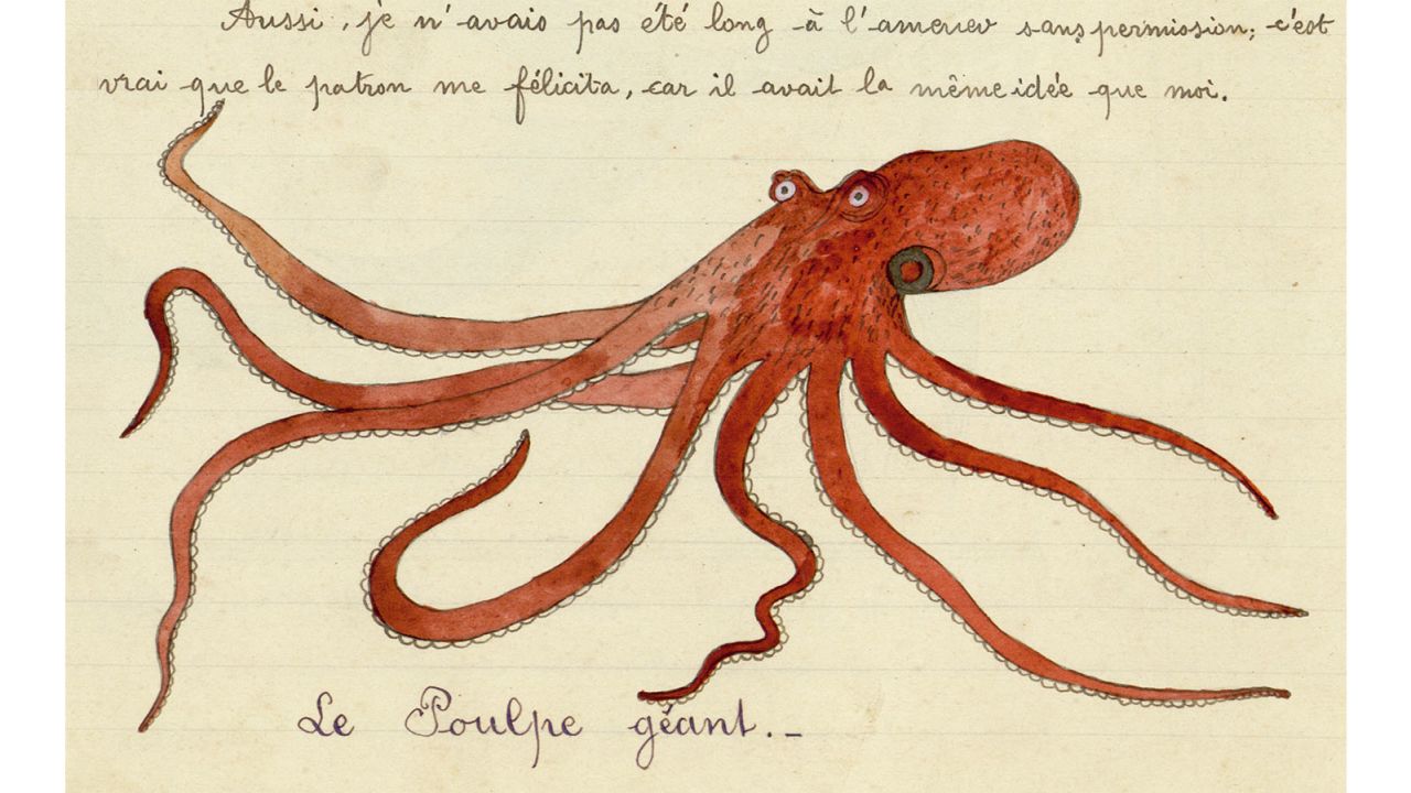 Fisherman Paul-Emile Pajot was known for his intricate sketches of marine life.