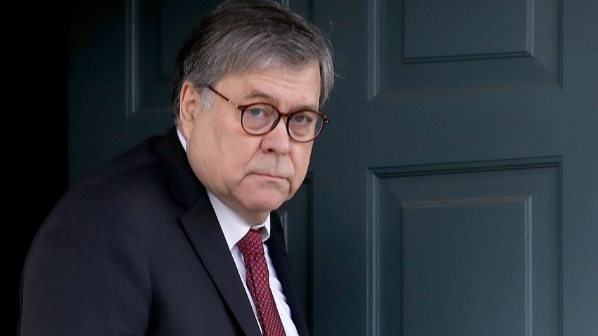 MCLEAN, VA - MARCH 22: U.S. Attorney General William Barr departs his home March 22, 2019 in McLean, Virginia.  It is expected that Robert Mueller will soon complete his investigation into Russian interference in the 2016 presidential election and release his report. (Photo by Win McNamee/Getty Images)
