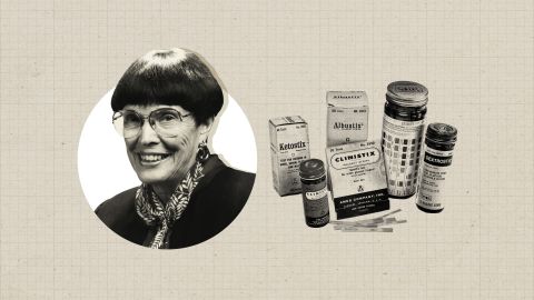 In 1958 Helen M. Free patented a system that led to the dip-and-read urine tests that help diabetics detect glucose levels.