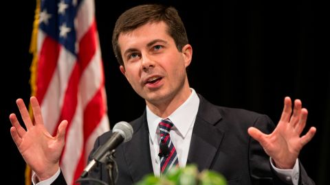 Buttigieg delivers his State of the City address in February 2014.
