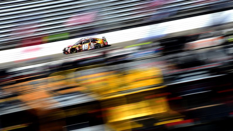 Kyle Busch practices for the Monster Energy NASCAR Cup series STP 500 at Martinsville Speedway on Saturday, March 23.
