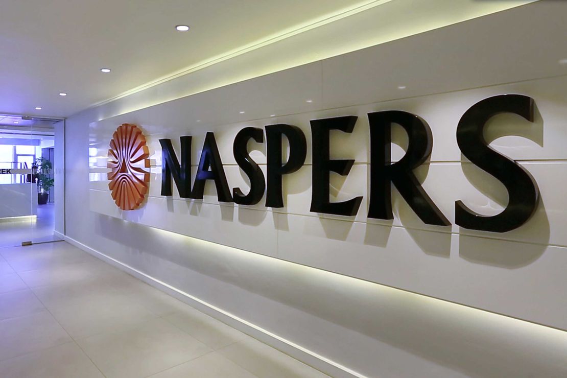 Naspers paid $32 million in 2001 for a major stake in Tencent. 