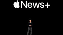 CUPERTINO, CA - MARCH 25:  Apple Inc. CEO Tim Cook speaks during a company product launch event at the Steve Jobs Theater at Apple Park on March 25, 2019 in Cupertino, California. Apple Inc. announced the launch of , it's new video streaming service, and also unveil a premium subscription tier to its News app. (Photo by Michael Short/Getty Images)