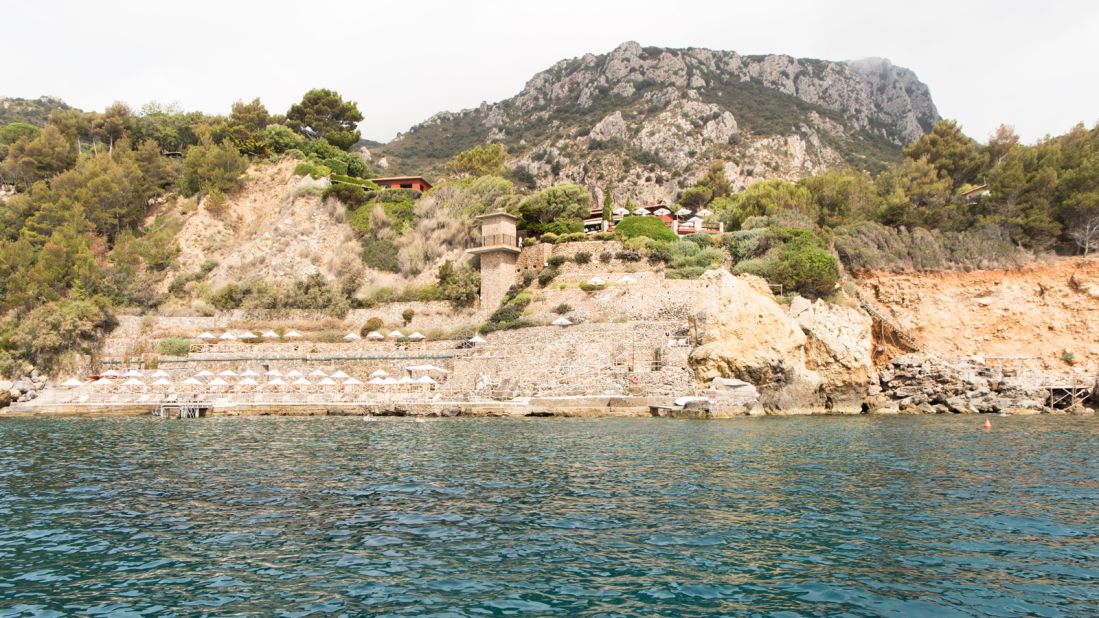 <strong>Timeless hotel: </strong>Perched atop a private stretch of shoreline, Hotel Il Pellicano has played host to the likes of Kirk Douglas and Britt Ekland.