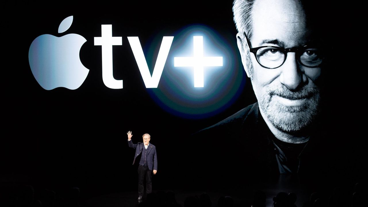 Steven Spielberg at an Apple TV+ event in March.