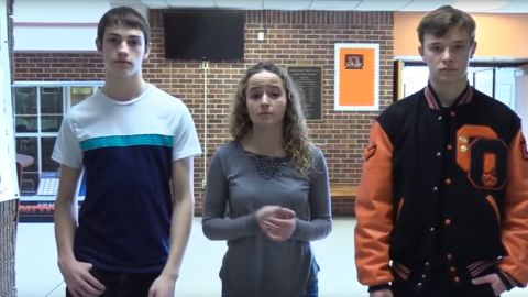 Jonah Hoffman, Paige Tayloe and Trey Fisher are students at Owensville High School in Missouri.