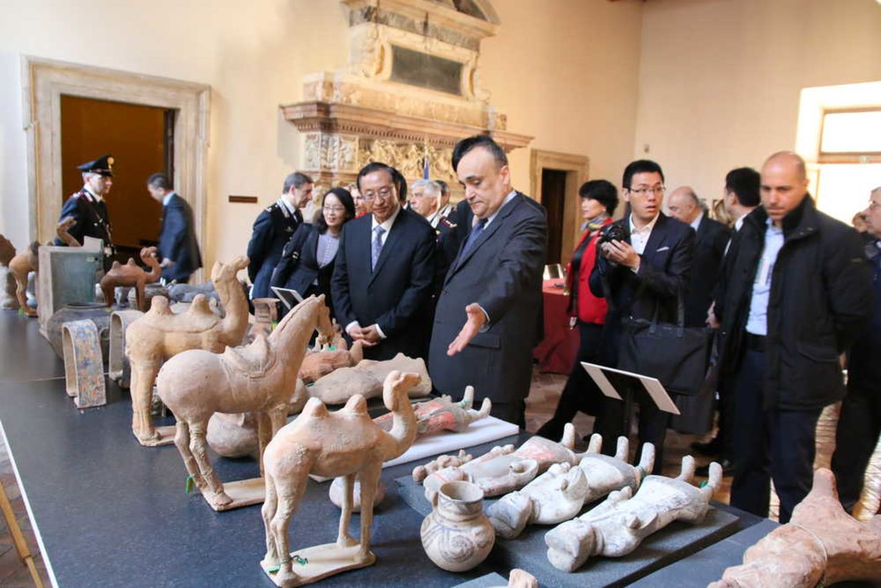 Hundreds of ancient artifacts are heading home to China, according to Italy's Ministry of Cultural Heritage and Activities.
