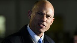 Attorney Michael Avenatti speaks to the press after leaving the federal court house in Manhattan on March 25, 2019 in New York City. - Michael Avenatti, who shot to fame as the lawyer of adult film star Stormy Daniels, was arrested on March 25, 2019, on charges of trying to extort more than $20 million from Nike and for embezzling from a client. The celebrity attorney, who represented Daniels in her lawsuit against President Donald Trump, was arrested in New York based on separate complaints filed in that city as well as Los Angeles. (Photo by Johannes EISELE / AFP)        (Photo credit should read JOHANNES EISELE/AFP/Getty Images)