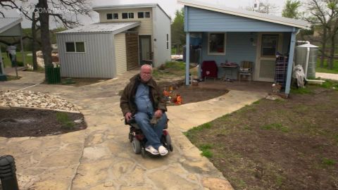 All the facilities and amenities througout Community First! Village are accessible by paved pathways that meander throughout the neighborhood.