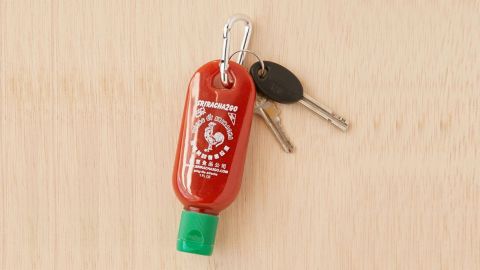 <strong>For when you need to spice things up on the go</strong> Sriracha To-Go Bottle Keychain ($8; <a href="https://click.linksynergy.com/deeplink?id=Fr/49/7rhGg&mid=43176&u1=032250under15&murl=https%3A%2F%2Fwww.urbanoutfitters.com%2Fshop%2Fsriracha-to-go-bottle-keychain%3Fcategory%3DSEARCHRESULTS%26color%3D069" target="_blank" target="_blank">urbanoutfitters.com</a>)