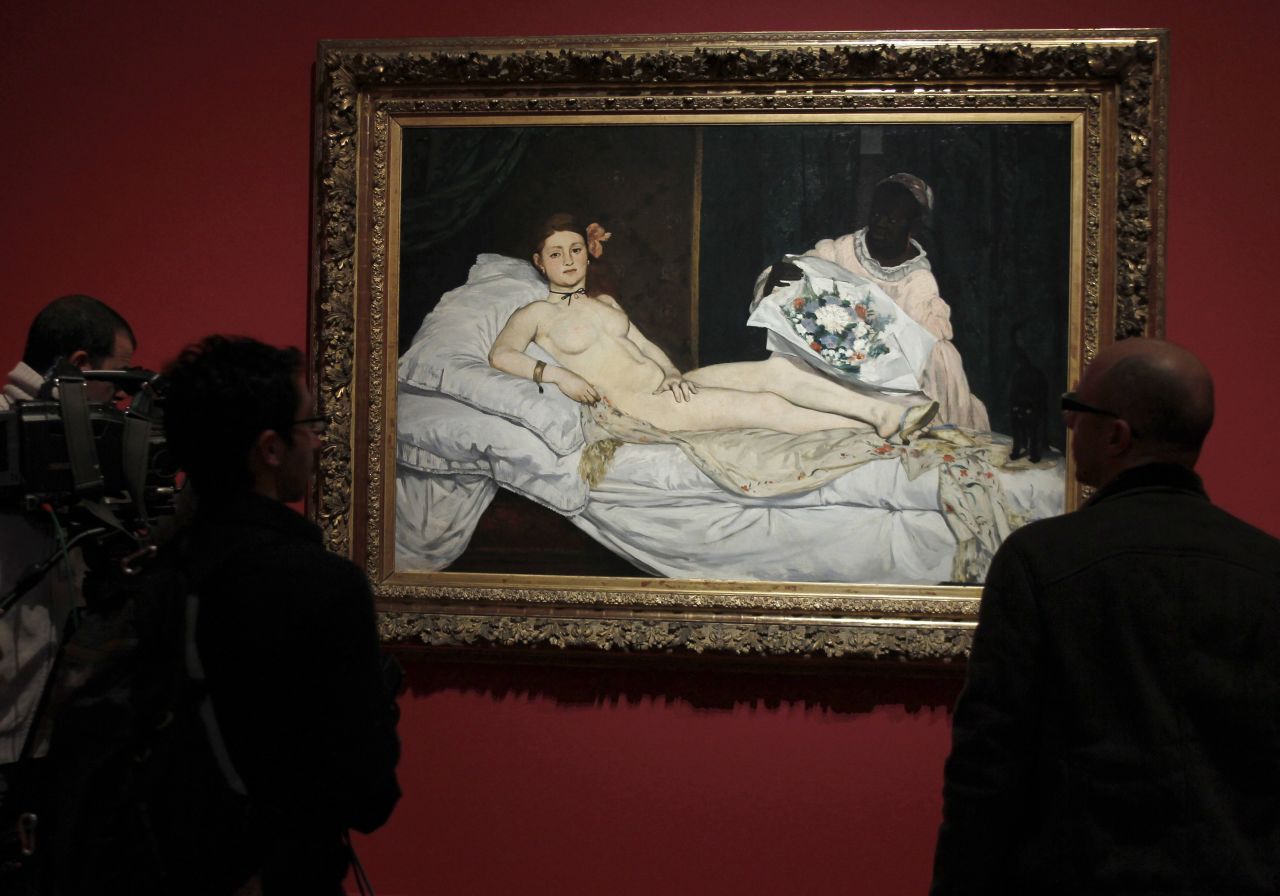 Manet's 'Olympia' has been renamed 'Laure' after the black maid presenting flowers to the nude woman.