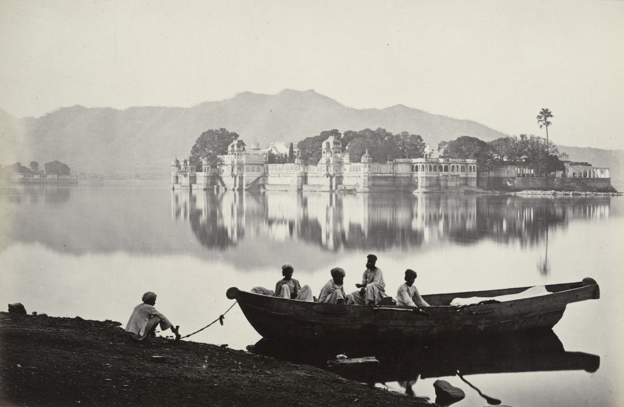 An 1873 image of the Jag Mandir palace, Udaipur, by Colin Murray. Scroll through the gallery to see more images from 19th century India. 