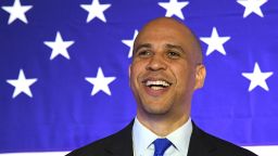 NORTH LAS VEGAS, NEVADA - FEBRUARY 24:  U.S. Sen. Cory Booker (D-NJ) speaks at his "Conversation with Cory" campaign event at the Nevada Partners Event Center on February 24, 2019 in North Las Vegas, Nevada. Booker is campaigning for the 2020 Democratic nomination for president.  (Photo by Ethan Miller/Getty Images)