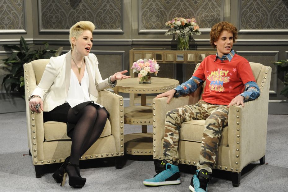 Bieber was back on "Saturday Night Live" in February 2013, this time as the host.