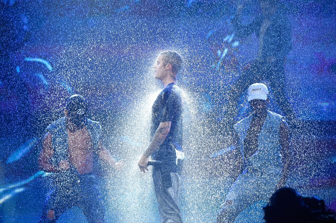 Bieber performs on stage during his "Purpose" tour in July 2016. He ended the tour early in 2017, <a href="index.php?page=&url=https%3A%2F%2Fwww.cnn.com%2F2017%2F07%2F24%2Fentertainment%2Fjustin-bieber-tour-canceled%2Findex.html" target="_blank">canceling some dates</a> because of "unforeseen circumstances."