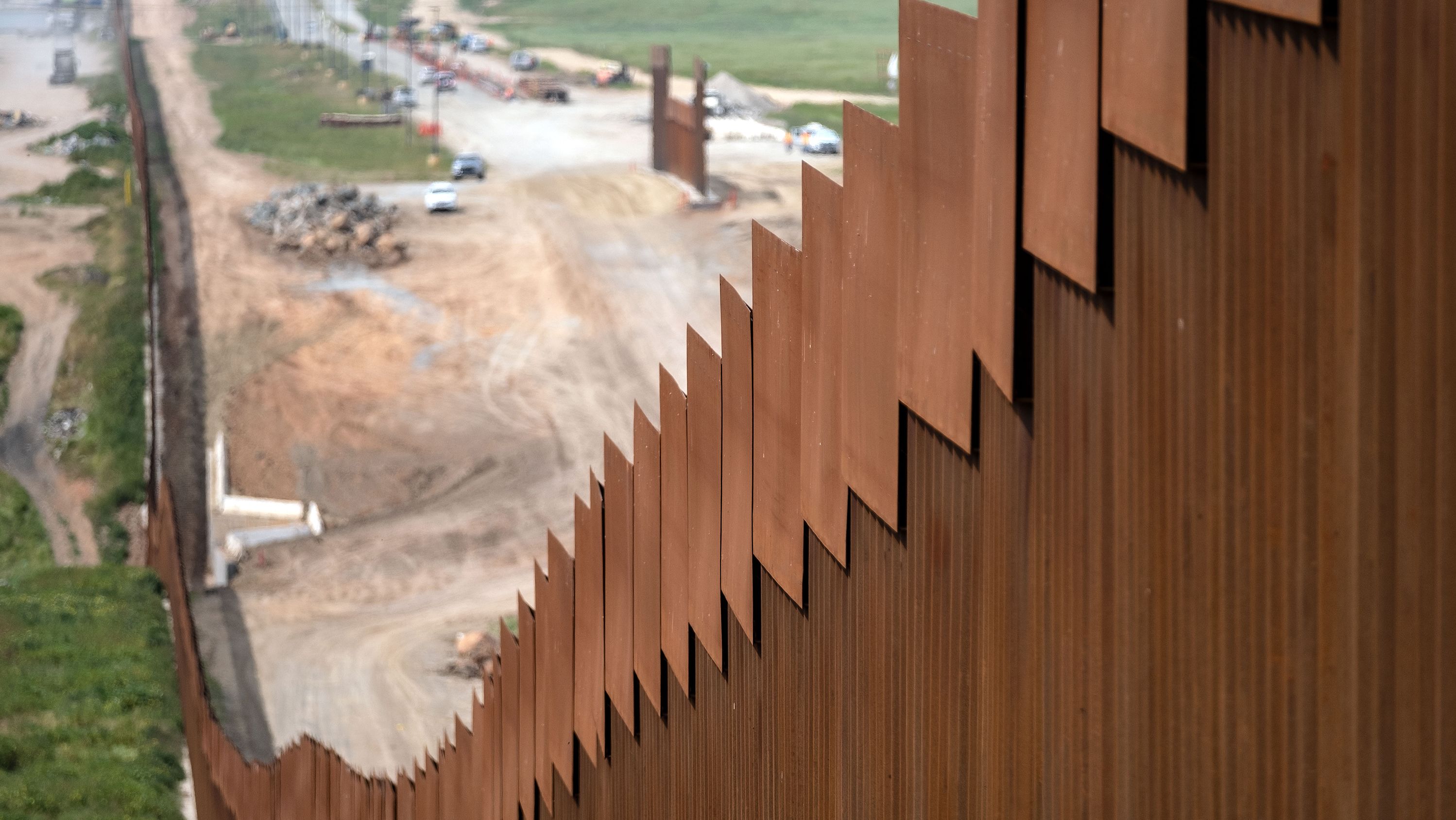 A section of the US-Mexico border fence seen from Tijuana, in Baja California state, Mexico, on March 26, 2019.