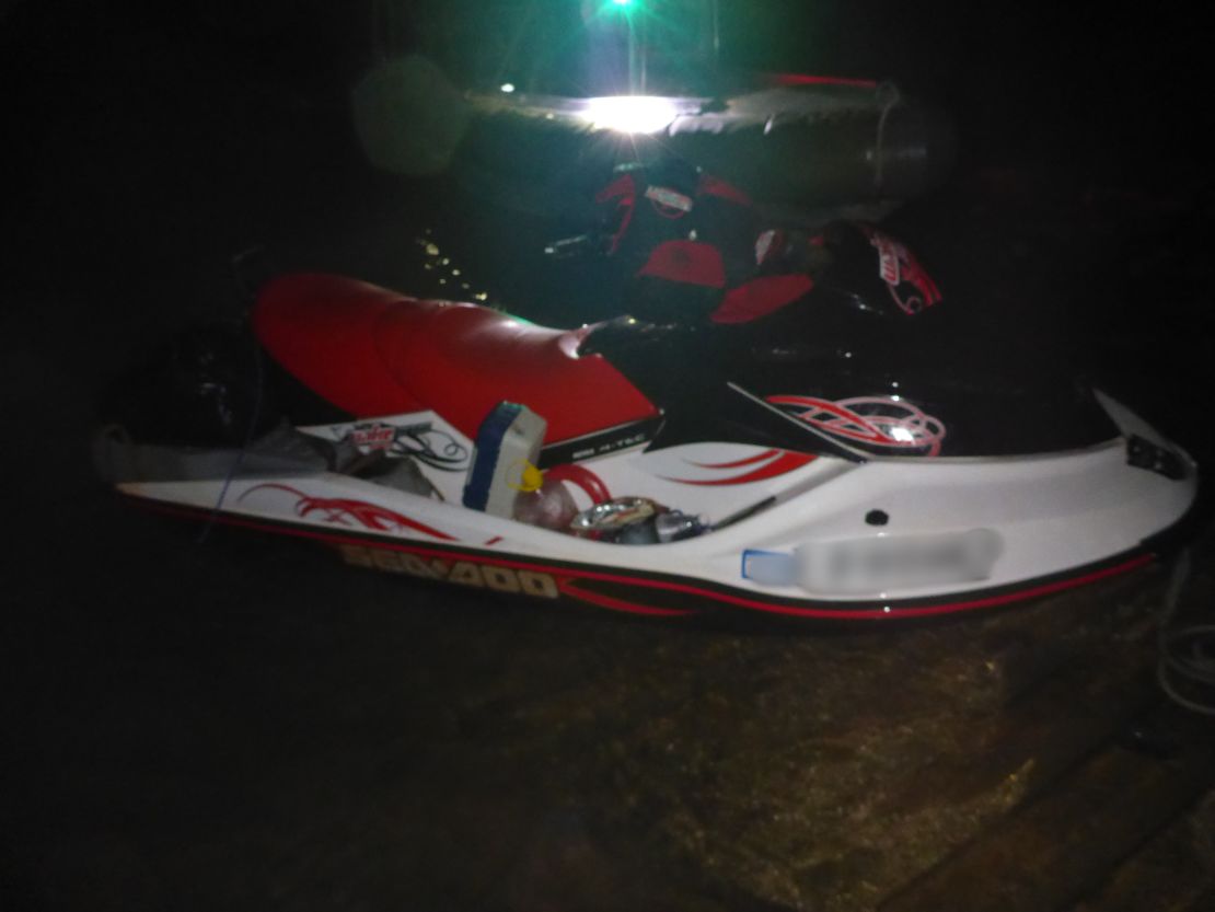 The fugitive traveled about 150 km (92 miles) by jet ski before he was apprehended near a small island off the southern coast of Papua New Guinea. 