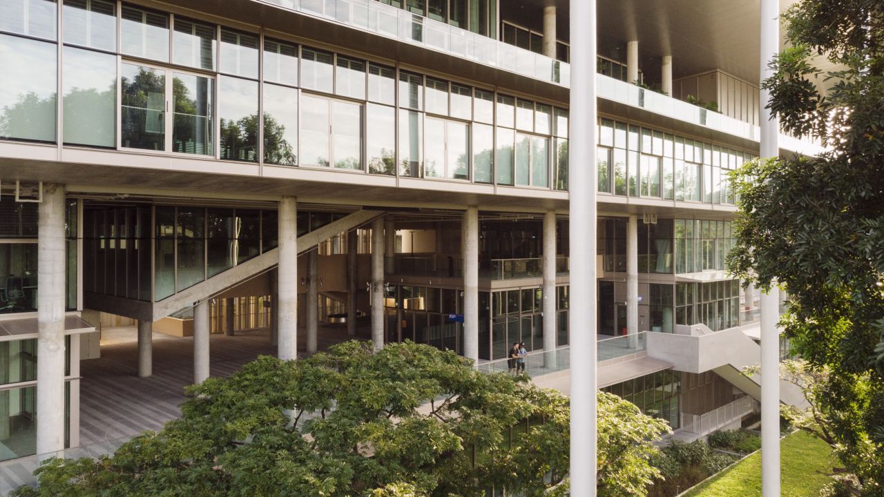 The school's facility is the first "net zero energy building" that has been built from scratch in Singapore.