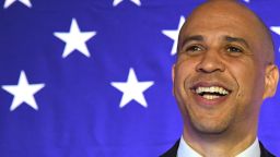 NORTH LAS VEGAS, NEVADA - FEBRUARY 24:  U.S. Sen. Cory Booker (D-NJ) speaks at his "Conversation with Cory" campaign event at the Nevada Partners Event Center on February 24, 2019 in North Las Vegas, Nevada. Booker is campaigning for the 2020 Democratic nomination for president.  (Photo by Ethan Miller/Getty Images)