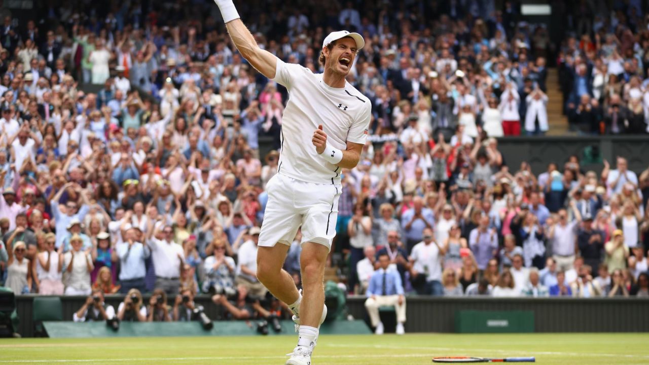 Andy Murray won the Wimbledon title twice, becoming Great Britain's first champion at the All England Club in 77 years in 2013, before securing a second crown against Milos Raonic in 2016.